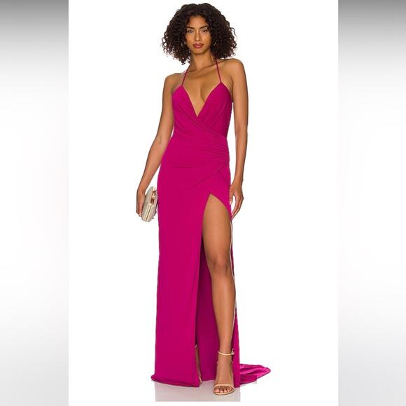 New NWT Katie May Jupiter Maxi Gown in Magenta - Picture 4 of 8